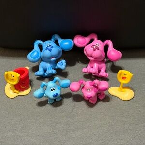 Blues Clues Magenta & Blue Dog Figurine Set with Pail & Shovel